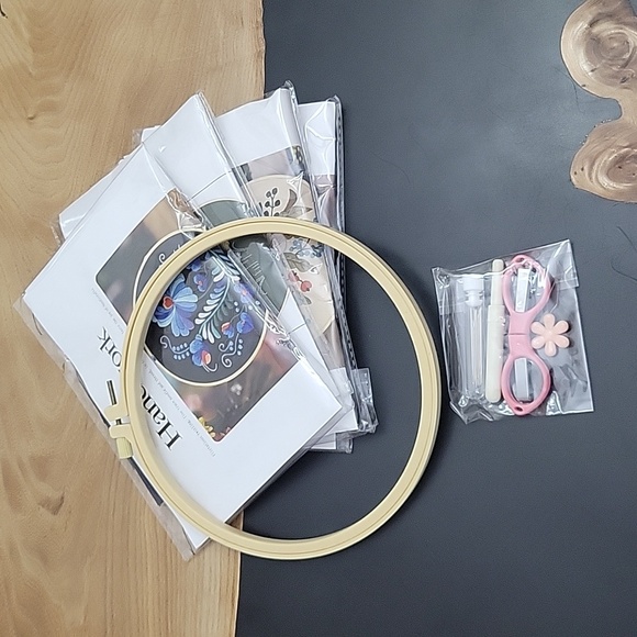 Embroidery kit, pre printed, 4pack - Picture 5 of 6